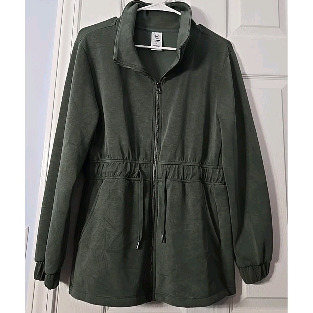 Members Mark Womans Sandwash Jacket Size Small Olive Green